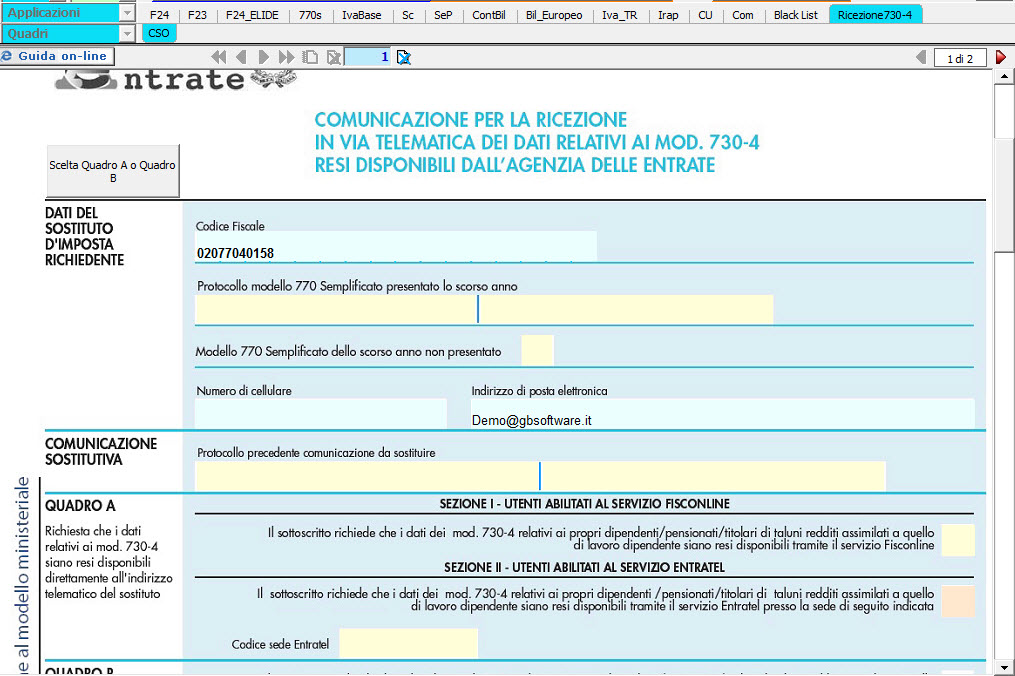 730/4 agenzia delle entrate
